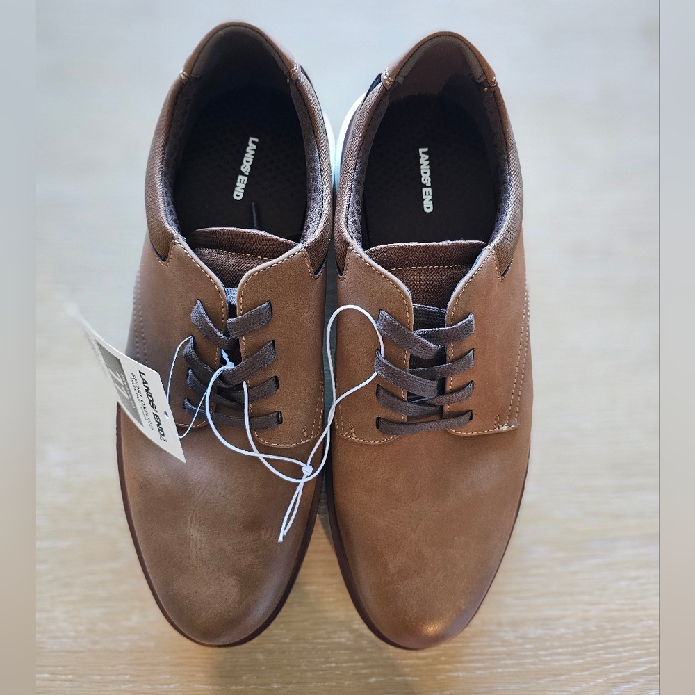 Lands' End Men's Brown Leather Shoes